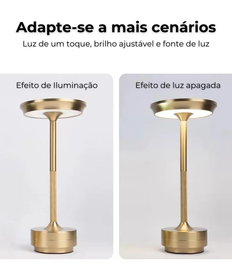 Lâmpada De Mesa Recarregável - Candeeiro De Mesa