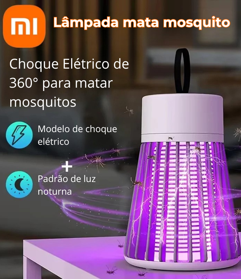 Lâmpada Mata Mosquitos UV Silenciosa