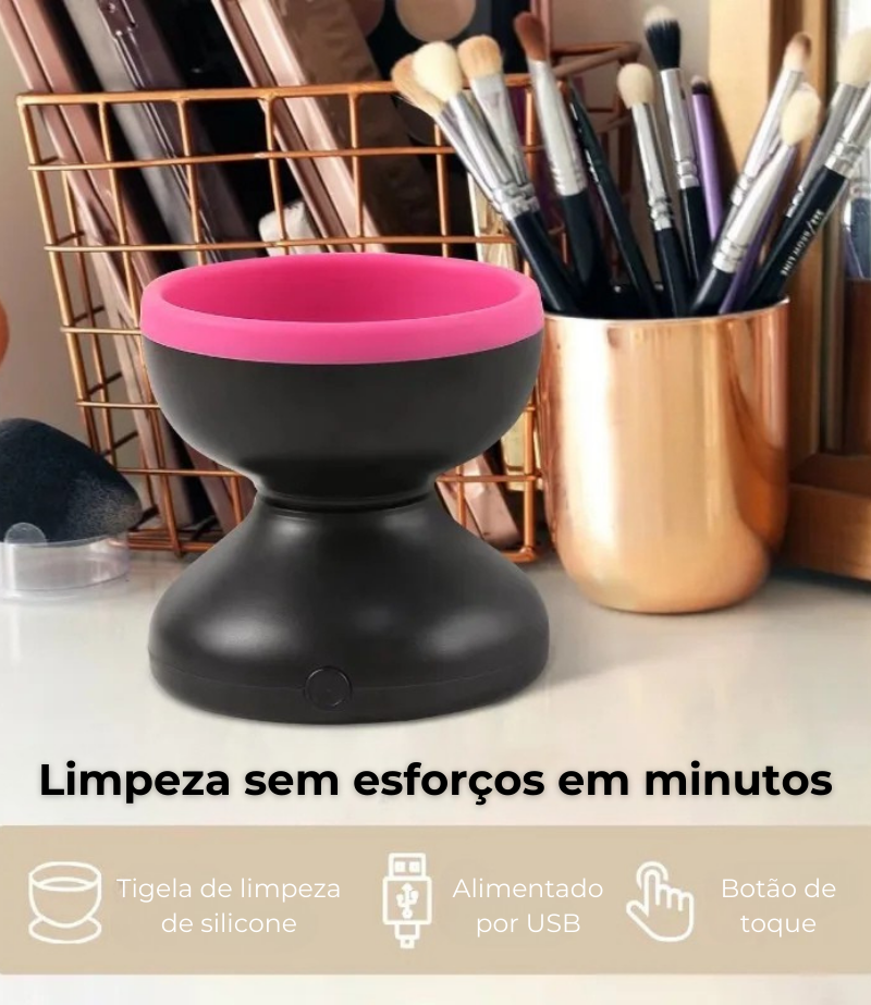 Limpador Elétrico de Pinceis para Maquiagem Portátil