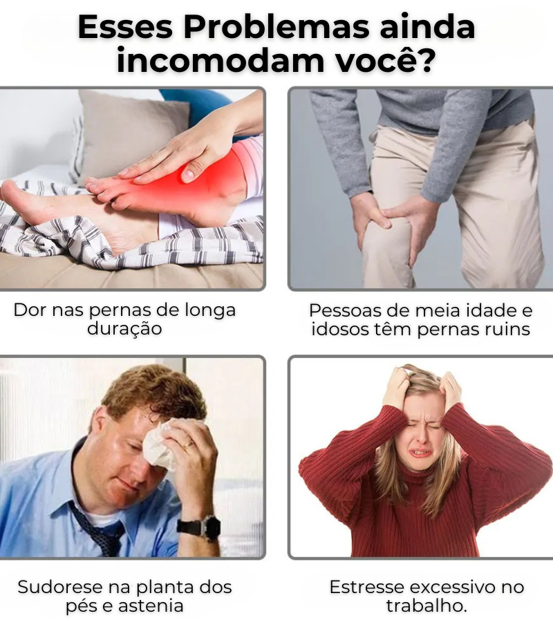 Massageador para os Pés - Alivio Imediato das Dores e Inchaços