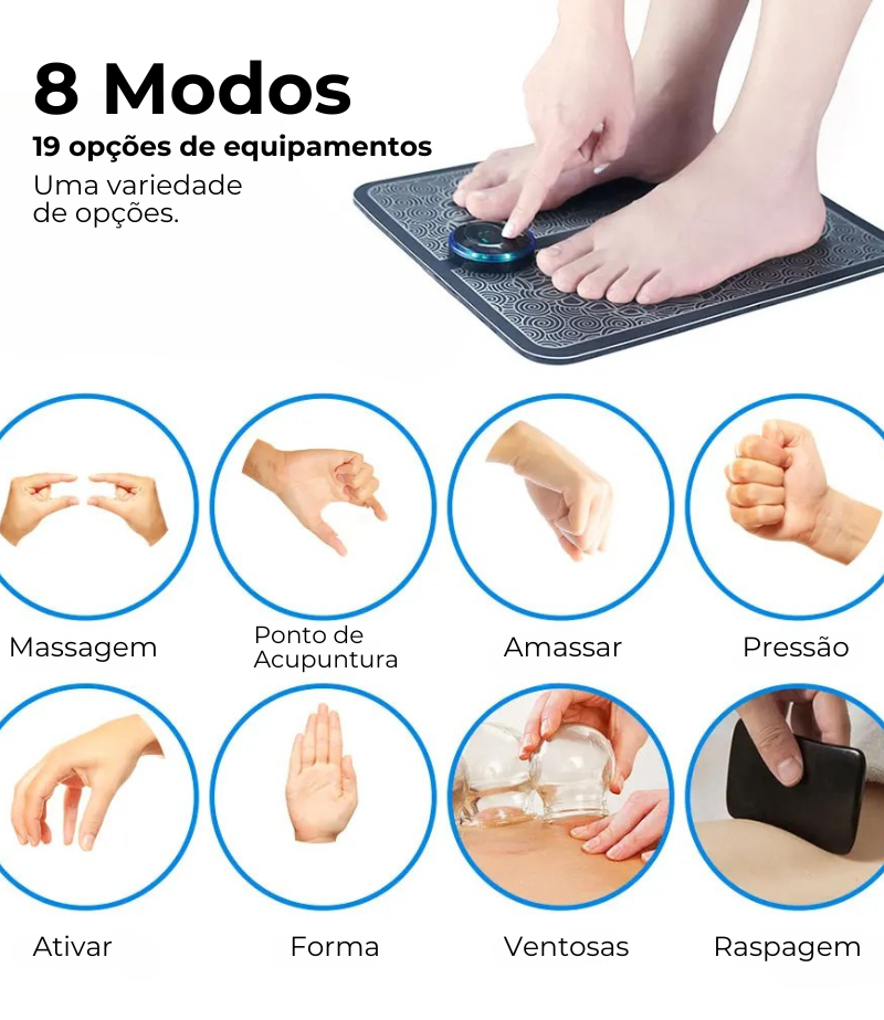 Massageador para os Pés - Alivio Imediato das Dores e Inchaços