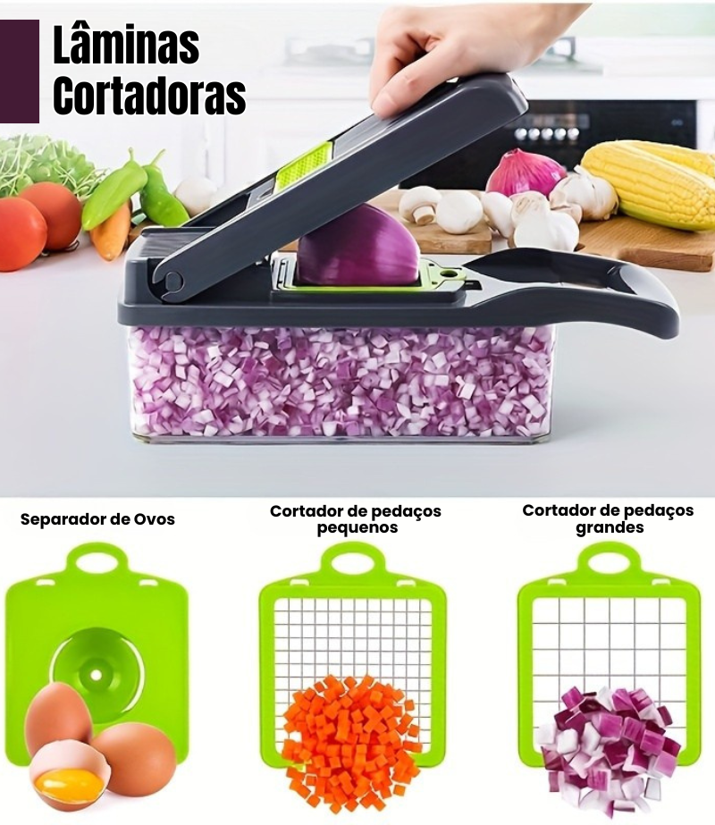 Cortador e Ralador de Legumes Multiuso