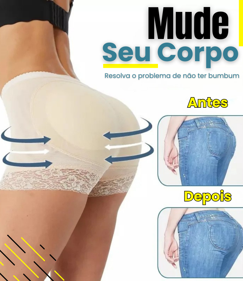 Calcinha Modeladora Afina Cintura e Modela o Bumbum