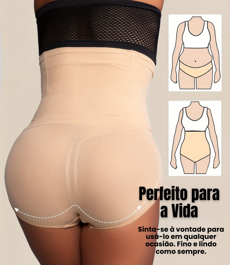 Calcinhas Modeladoras de Cintura Alta com Controle de Barriga para Mulheres