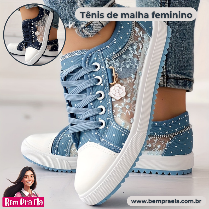 Tênis de malha feminino